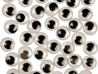 Rulleøjne, uden klæb, diam. 12 mm, 30stk./ 1 pk.