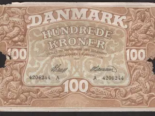 Danmark 100 Kroner 1928A Heilmann 1