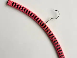 Retro bøjle m plastbevikling, sort/neon pink