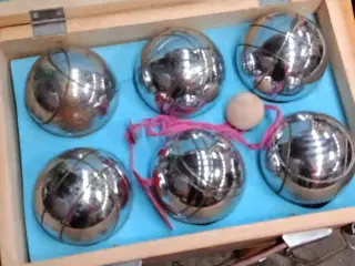 Petanque-sæt i trææske