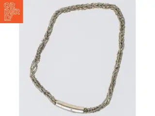 Flettet halskæde (str. 19 cm)