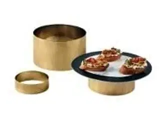 1 stk. Opsatser runde sæt 3 stk guld look