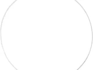 Hvide metalringe 30 cm - 5 stk. til kreative projekter