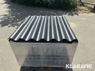 Bølgeplade 150 styk Euronit 702 FK Sort