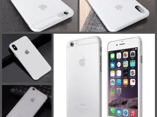 Mat hvid silikone cover iPhone 