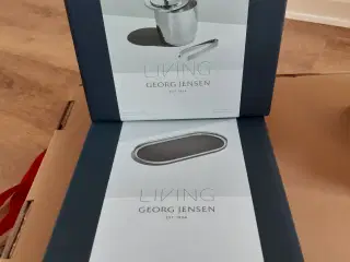 Georg Jensen Manhattan isspande + serveringsbakke 