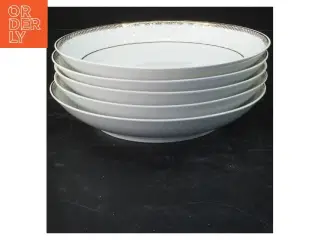 Sæt med fem porcelænstallerkener fra Royal Porzellan Bavaria KPM Germany (str. Ø 21 cm)
