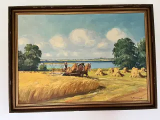 Maleri Høst ved Roskilde fjord