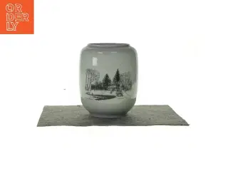 Vase med print  (str. HØ:23x13,5cm)