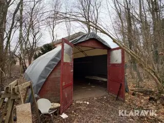 Telthal med gulv og port