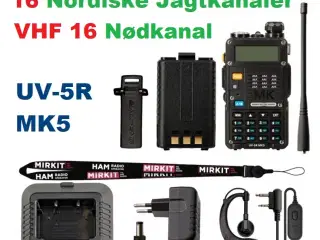 NY! Baofeng 8 Watt Jagtradio 16 Jagtkanaler VHF16