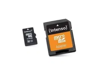 Mikro-SD-hukommelseskort med adapter INTENSO 3413480 32 GB Klasse 10