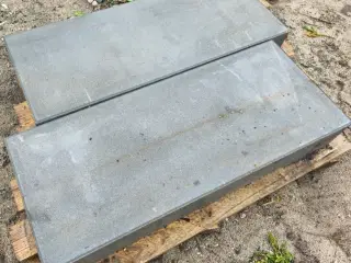 2 stk nye beton trappetrin 15x40x100 cm,