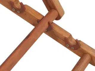 Foldbar strandstol stof og træstel flerfarvet