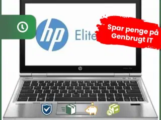 12,5" HP Elitebook 2570p - Intel i5 3230M 2,6GHz 180GB SSD 8GB  Win10 Pro - Grade A - bærbar computer