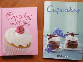 2 bøger med muffins/cupcakes opskrifter 