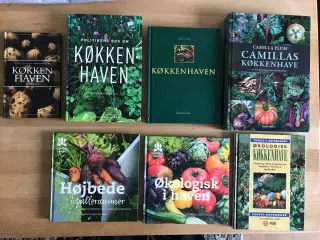 Bøger om KØKKENHAVEN   -   "UDSALG"