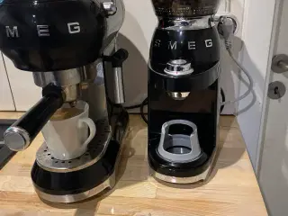 Espressomaskine og kaffekværn