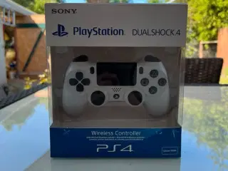 Ubrugt original PlayStation 4 controller i hvid 