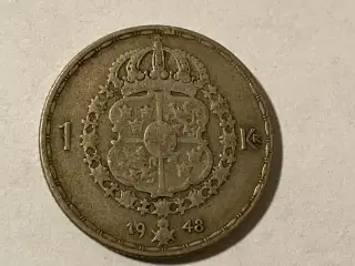 1 Krona 1948 Sweden - Silver
