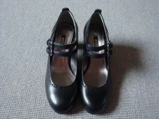 Ecco pumps sort læder