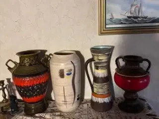 4 store w-germany vaser sælges samlet 