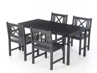 Havebord samt fire havestole
