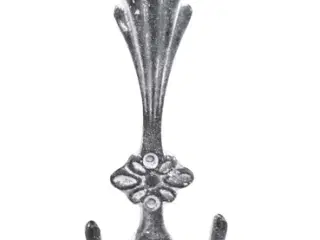 Knage med 2 kroge, antique grå,