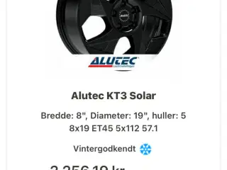 Alu. fælge. Alutec KT3 Solar