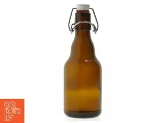 Genbrugsglasflaske med patentprop (str. 19 cm)