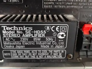 Technics stereoanlæg + Yamaha højttalere – Komplet