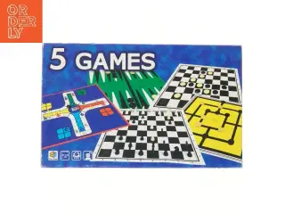 5 klassiske spil i en æske fra Top Game (str. 39,5x24 cm)