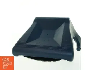 Blåt booster seat med slidt polstring (str. 33x38 cm)