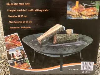 Bålplads med rist