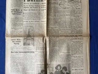 Avis - Heimdal - 24. April 1945 - Det store Slag i Berlin !