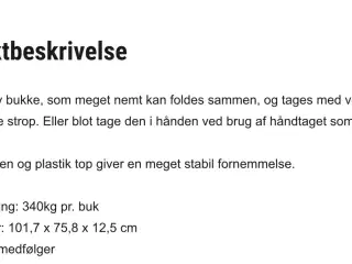 Stanley bukke foldbar