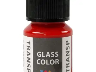 Transparent Rød Glasfarve - 30 ml til Kreative Projekter