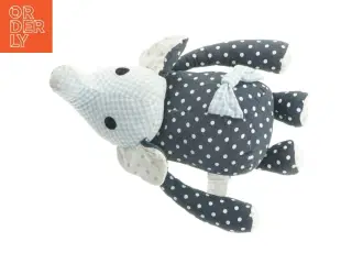 Tern- og prikket bamse elefant fra Franck Fischer (str. 31 cm)