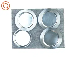 4 stk lyseholdere til bloklys (str. 10 cm)