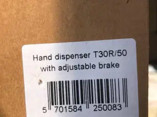 Hand dispenser tape