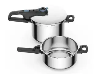Trykkoger Tefal P2584301 rustfrit stål - 4 og 6 l sæt