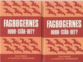 Fagbøgernes hvor-står-det I & II