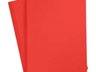 Karton, A4, ark 210x297 mm, 180 g, rød, 20ark/ 1 pk.