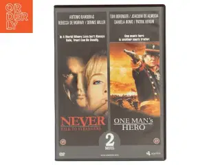 DVD Film Sæt - Never Talk To Strangers og One Man&#39;s Hero fra Scanbox