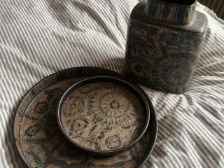 Vase fad sæt Royal copenhagen