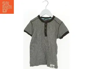 Stribet T-Shirt med knapper fra H&M (str. 116)
