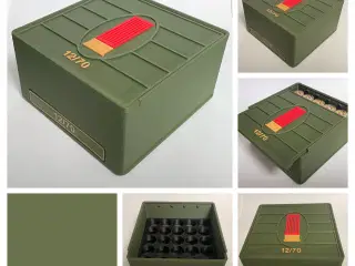 Ammo-opbevaringsboks – 12/70 (25 patroner)