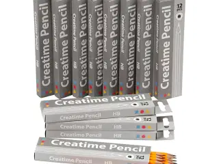 Trekantet Skoleblyant HB - 12 Pakker à 12 Stk.
