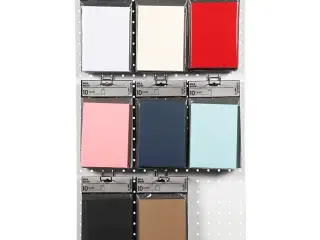 Elegante dobbeltkort 10,5x15 cm - Ass. farver, 80 stk.