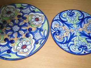 Gamle Smukke FADE/PLATTER i blå nuancer.